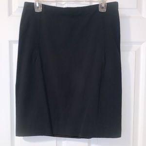 VALENTINO Black Cotton Knee Length Skirt 8